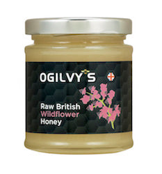 Miel cruda de flores silvestres británica 240g