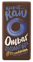 Coconut 60% Dairy Free Raw Chocolate Bar 35g (order 10 for retail outer)