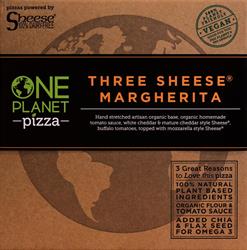 Three Sheese Margherita Vegan Pizza 450g (bestil i singler eller 10 for bytte ydre)