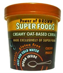 Power of Brown Superfoods morgenmadsgryde 65g (bestil i singler eller 8 for bytte ydre)