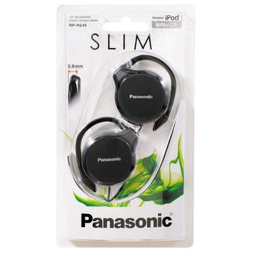 Panasonic høretelefoner | klip type | slank | sort