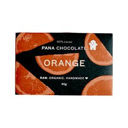 Chocolate con naranja 60% cacao 45 g (pedir por unidades o 12 para el exterior minorista)