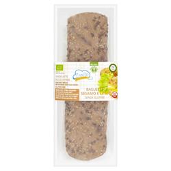 Glutenfreies Bio-Baguette mit Sesam und Leinsamen, 160 g (einzeln bestellen oder 8 für den Außenhandel)