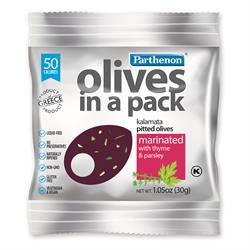 Kalamata Olives with Thyme & Parsley 30g (order 12 for retail outer)