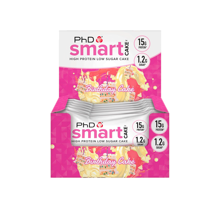 Phd nutrition smart cake 12x60g / verjaardagstaart