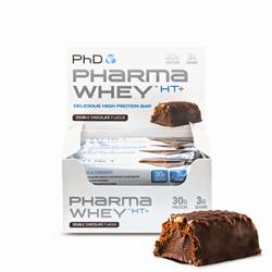 Pharma Whey HT+ Riegel – Double Chocolate 75g (12 Stück für den Einzelhandel bestellen)