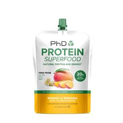 Protein Superfood Smoothie 130g RTD Pouch Banana & Mango (order 8 for retail outer)