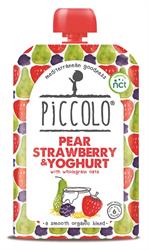 Peer-, Aardbeien- & Bramenyoghurt 100 g (bestel 5 voor de detailhandelsverpakking)
