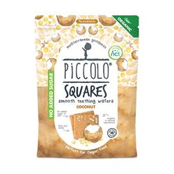 Piccolo Organic Squares Kokosnoot (bestel 4 voor handelsbuiten)