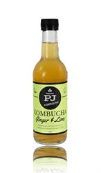 Kombucha Bio Gingembre &amp; Citron Vert 750 ml (commander en simple ou 4 pour le commerce extérieur)