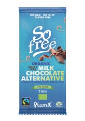 Chocolate alternativo con leche So Free de comercio justo orgánico 80 g (pedir por separado o 12 para el exterior minorista)