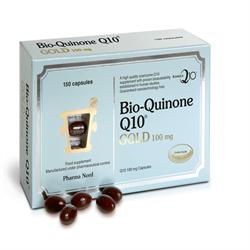 Bio-Quinone Q10 Gold 100mg 150 kapslar (beställs i singel eller 4 för utbyte av yttre)