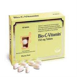 Bio-C-Vitamin 750 mg 60 Tabletten (einzeln bestellen oder 5 für den Außenhandel)