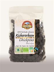 Organic FT Black Eclipse Chickpeas. Vegan packaging. (order in singles or 12 for trade outer)