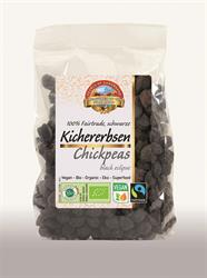 Organic FT Black Eclipse Chickpeas. Vegan packaging. (order in singles or 12 for trade outer)