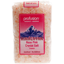 15% OFF Himalayan Rose Pink Salt- Coarse 500g (order in singles or 8 for trade outer)