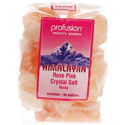 Rocas de sal rosa rosa del Himalaya para lenguado 1000 g