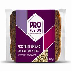 Profusion Organic Protein Bread - Rye & Flax 250g (order in singles or 9 for trade outer)