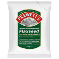 Organic Ground Flaxseed 175g (order 6 for retail outer)