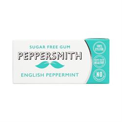 Peppermint Xylitol Gum 15g (order 12 for retail outer)