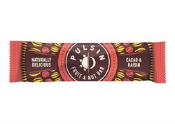 Pulsin Cacao & Raisin Fruit Nut Bar 35g (order 18 for retail outer)