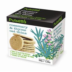 Rosemary & Thyme Oat Thins 150g (order in singles or 8 for trade outer)