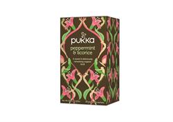 20% OFF Peppermint & Licorice 20 organic herbal tea sachets (order in singles or 4 for retail outer)