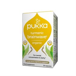 Pukka ターメリック ブレインウェーブ 30 カプセル (栄養補助食品)