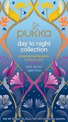 20 % de réduction sur la collection Pukka Day to Night 20 sachets de tisanes (commander en simple ou 4 pour l'extérieur au détail)