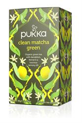 20% KORTING op Clean Matcha groene thee 20 zakjes (bestel in singles of 4 voor retail-buitenverpakkingen)