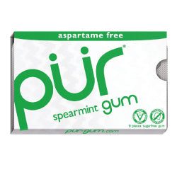 PUR Gum Spearmint Blister Pack 9 pièces (commander par multiples de 4 ou 12 pour l'extérieur au détail)