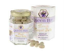 Queen Bee Royal Jelly 90 Caps (commander en simple ou 10 pour le commerce extérieur)