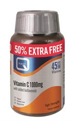 Vitamin C 1000mg Extra Fill 45 for the price of 30 (order in singles or 6 for retail outer)