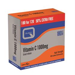 Vitamin C 1000mg Extra Fill 180 for the price of 120