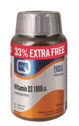 Vitamine D 1000 UI extra remplissage 180+60