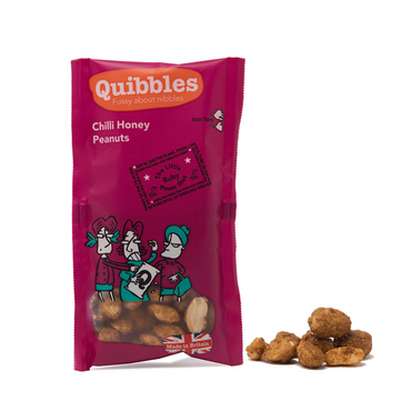 Quibbles Erdnüsse 28x30g / Chili-Honig