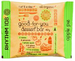Organic, Gluten Free Good-For-You Dessert Bar, Apple Pie (order in multiples of 6 or 12 for retail outer)