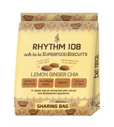 Ooh-la-la Tea Biscuit Lemon Ginger Chia Sharing Bag (commander par multiples de 4 ou 12 pour l'extérieur au détail)