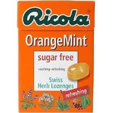 معينات البرتقال والنعناع خالية من السكر 45 جرام (اطلب فرديًا أو 20 قطعة للبيع بالتجزئة)