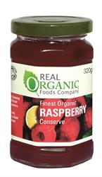 Real Organic Raspberry Conserve with a hint of Citrus - 320g