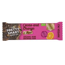 Økologisk kakao og appelsin Acai Brownie Bar 30g (bestill 20 for detaljhandel ytre)