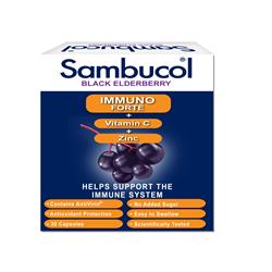 20% de descuento sambucol inmuno forte 30 cápsulas