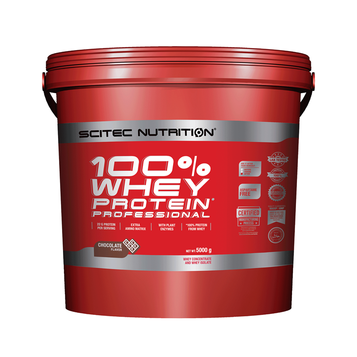 Scitec nutrition 100% valleprotein professionel 5000g / chokolade