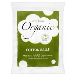 Bolas de algodón orgánico 100 bolas (pedir por unidades o 24 para el comercio exterior)