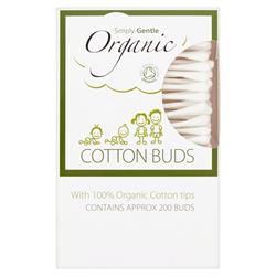 Bastoncillos de algodón orgánico 200's (pedir en individuales o 24 para comercio exterior)