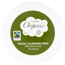 Organic Cosmetic Lotion Pads 30's (bestil i singler eller 12 for bytte ydre)
