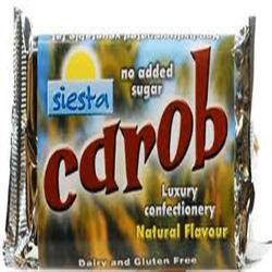 Natural Carob Bar 50g (bestill i single eller 24 for bytte ytre)