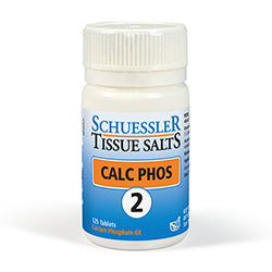 No 2 Calc Phos Sels pour tissus 125 comprimés