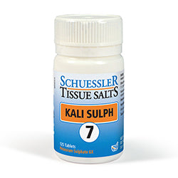 No 7 sales de tejido kali sulph 125 comprimidos