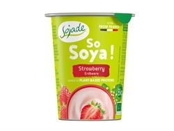 Org Strawberry Soya Yoghurt 125g (bestil i singler eller 8 for bytte ydre)